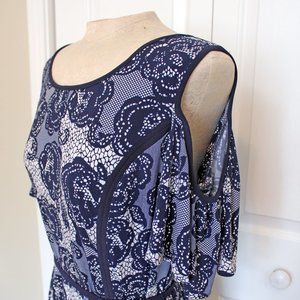 DB Established 1962 Open Shoulder Dress with Sash